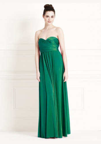Zelené dlhé korzetové šaty 208