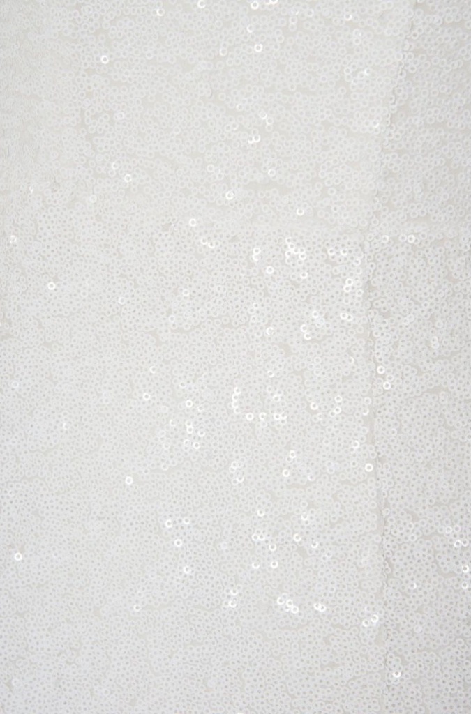 Biele dlhé svadobné flitrované šaty bez rukávov morská panna 209