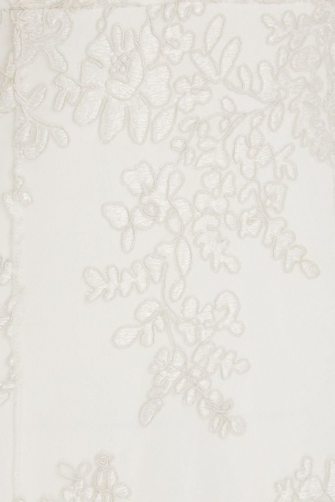 Biele dlhé svadobné čipkované šaty bez rukávov morská panna 212Q