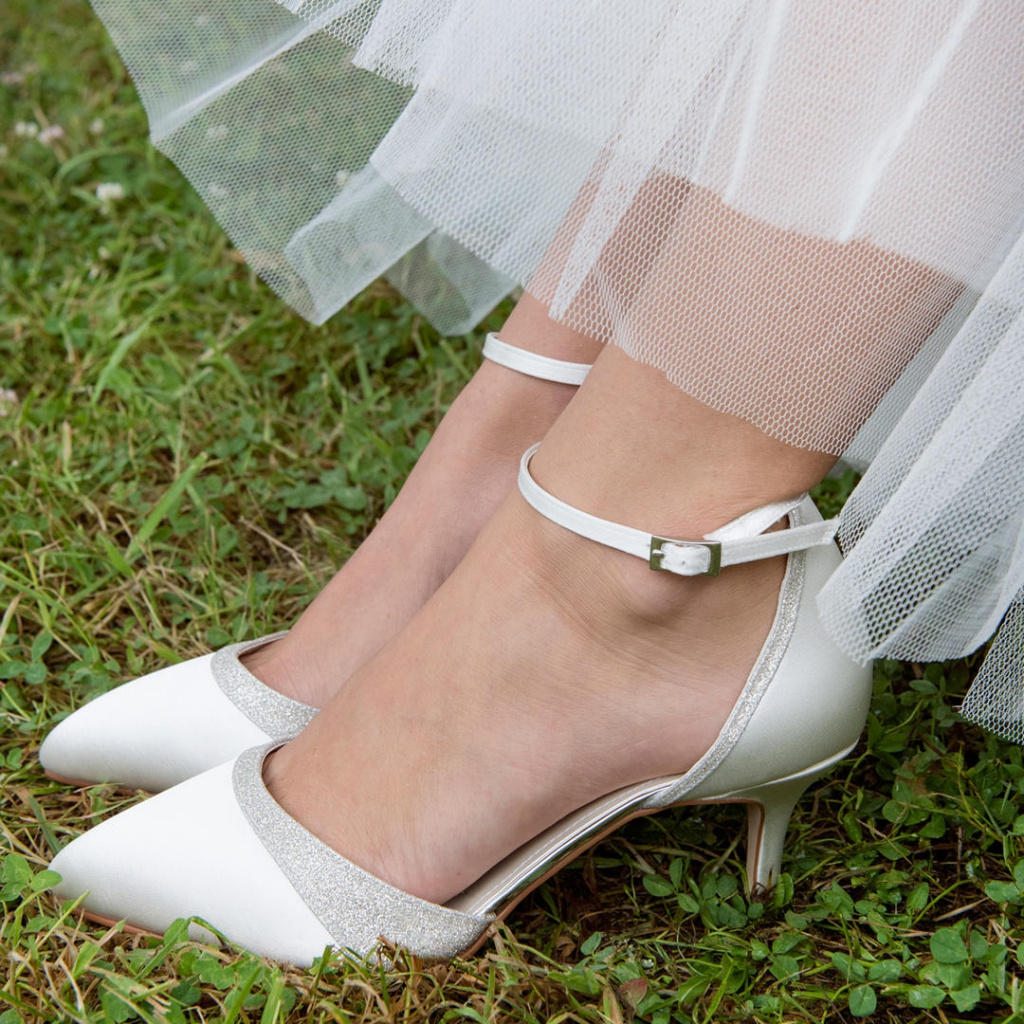 Smotanové svadobné topánky 055RC