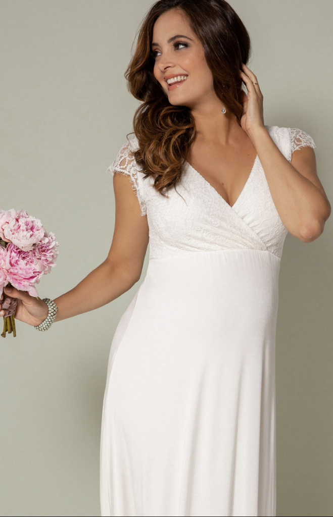 Tiffany Rose bielo-smotanové dlhé svadobné šaty 259TR