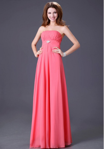 Ružové dlhé korzetové šaty 126