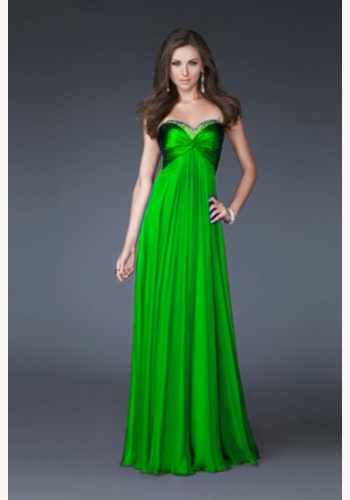Zelené dlhé korzetové šaty 185Ec