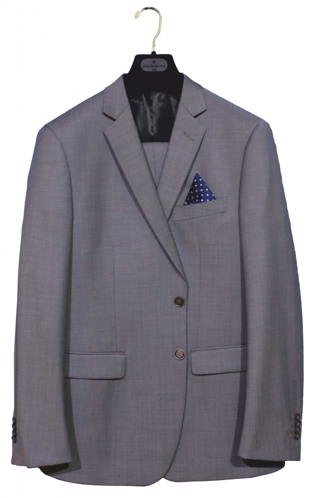 Pierre Cardin šedý pánsky oblek slim fit 017PC