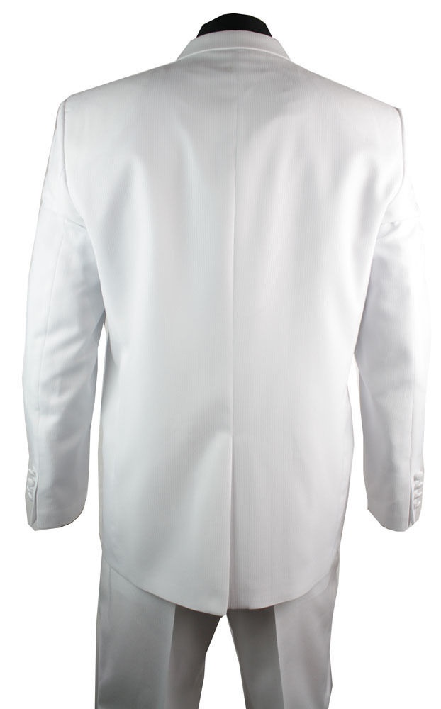 Biely pánsky svadobný 5-dielny oblek 035E