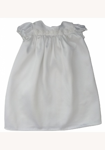 Biele dievčenské šaty na krst 010E