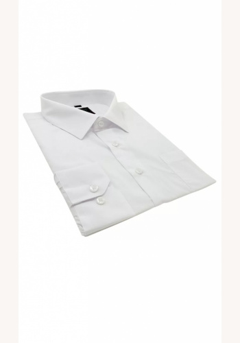 Plus biela pánska košeľa formal s dlhým rukávom regular 062E