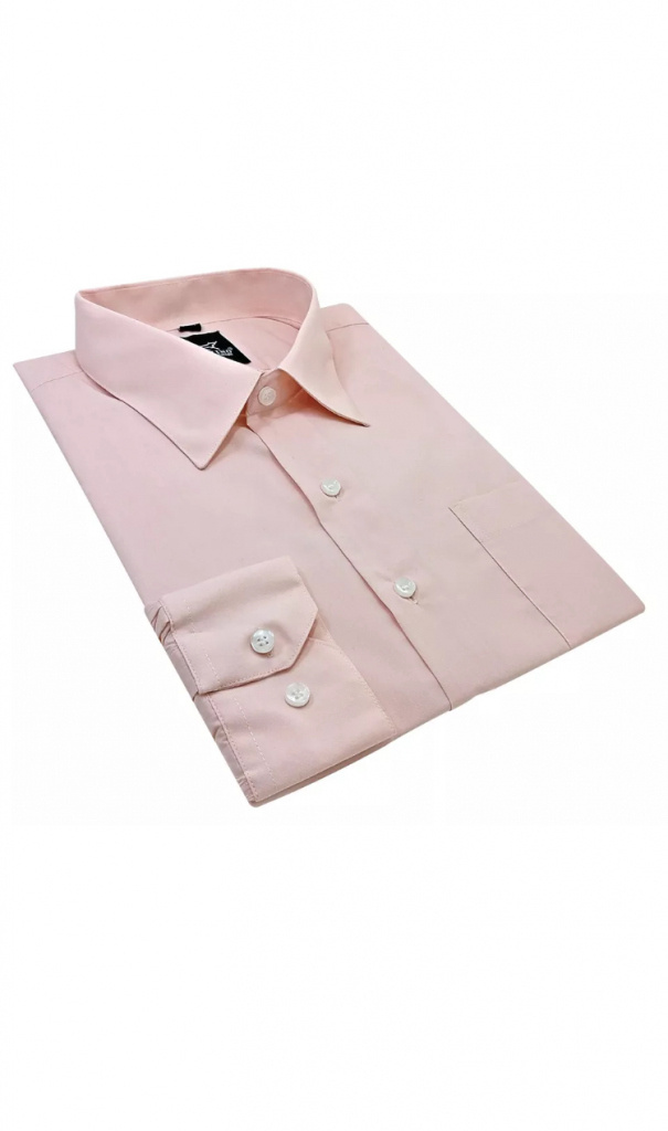 Plus ružová pánska košeľa formal s dlhým rukávom regular 062Ec
