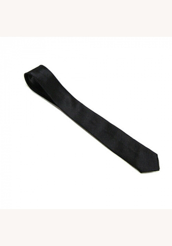 Čierna hladká kravata 009Ea