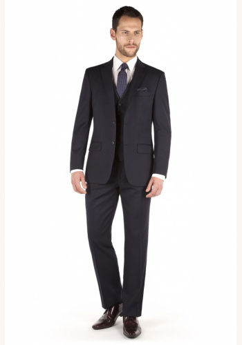 Pierre Cardin tmavomodrý pánsky svadobný 3-dielny oblek regular fit 096PCSD
