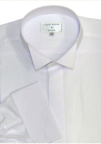 Biela pánska košeľa na gombíky 012