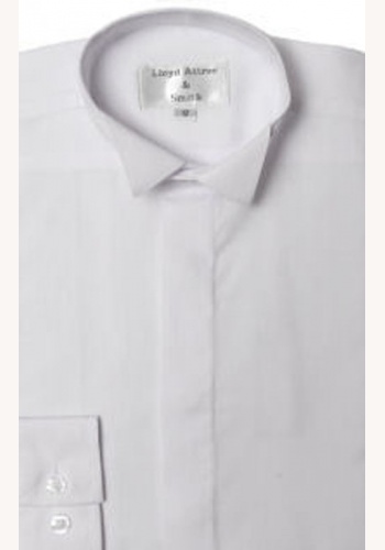 Biela pánska košeľa na gombíky 013