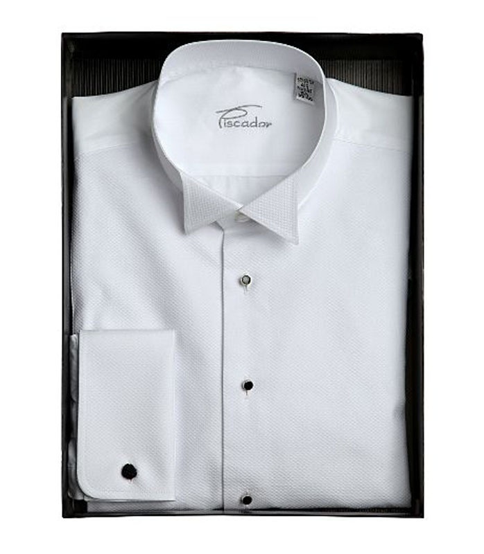Biela pánska košeľa na manžety 015