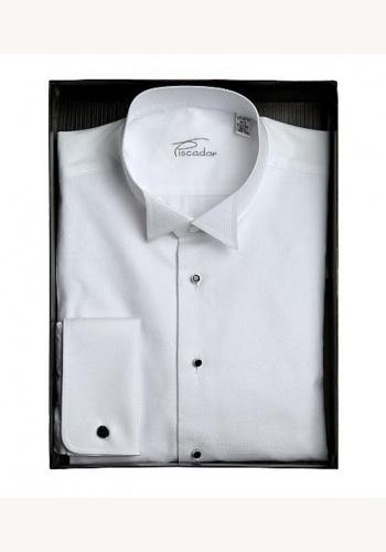 Biela pánska košeľa na manžety 015