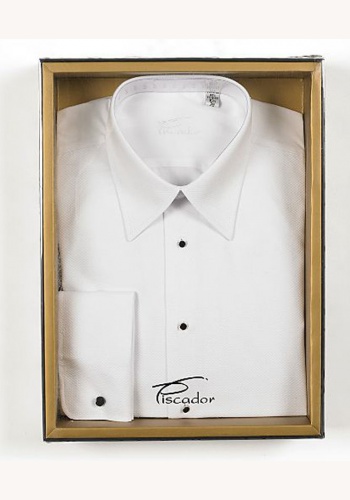 Biela pánska košeľa na manžety 017