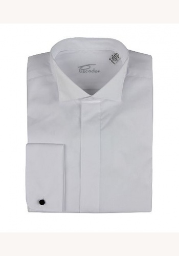 Biela pánska košeľa na manžety 018