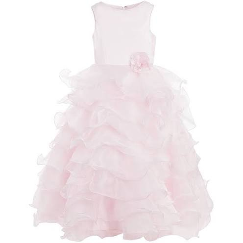 Sarah Louise ružové dievčenské volánové šaty 085SL