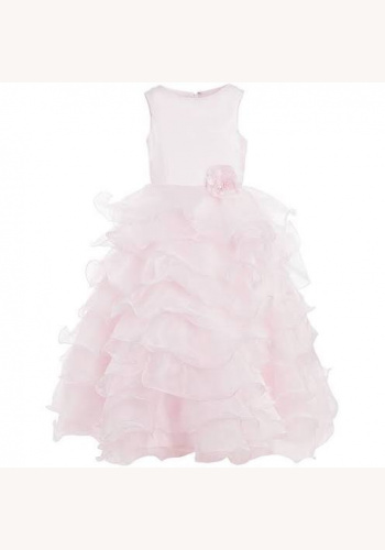 Sarah Louise ružové dievčenské volánové šaty 085SL