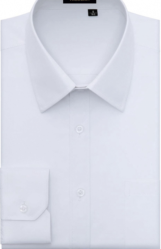 Tall biela formálna pánska bavlnená košeľa regular fit 069AZ
