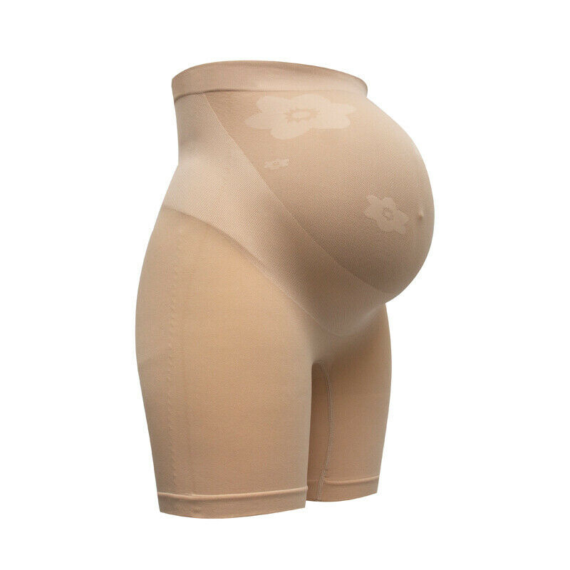 Materské bezove bezšvové tehotenské sťahovacie spodné prádlo - brušné nohavičky 015E