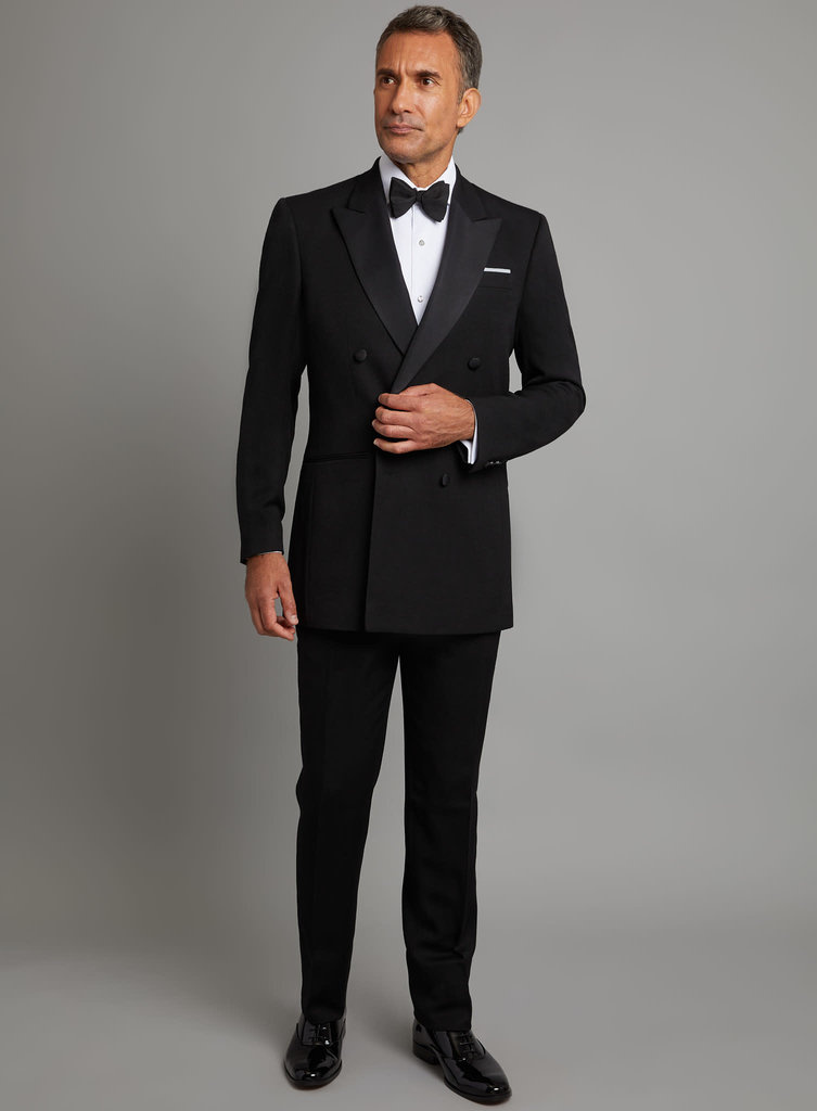 Čierny pánsky svadobný oblek tuxedo 0112CHG