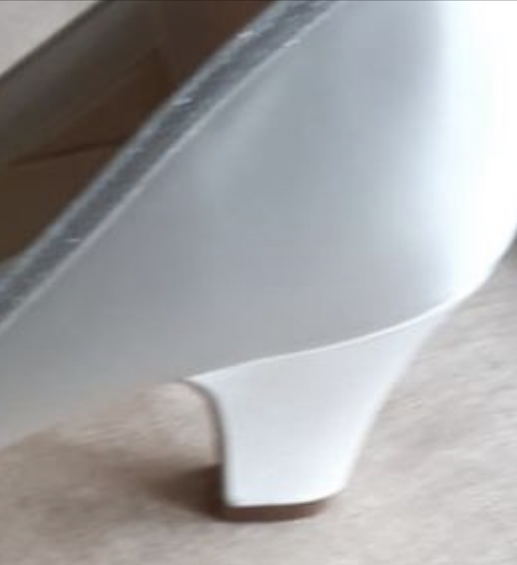 Paradox London bielo-smotanové saténové topánky na nízkom opätku 070PL