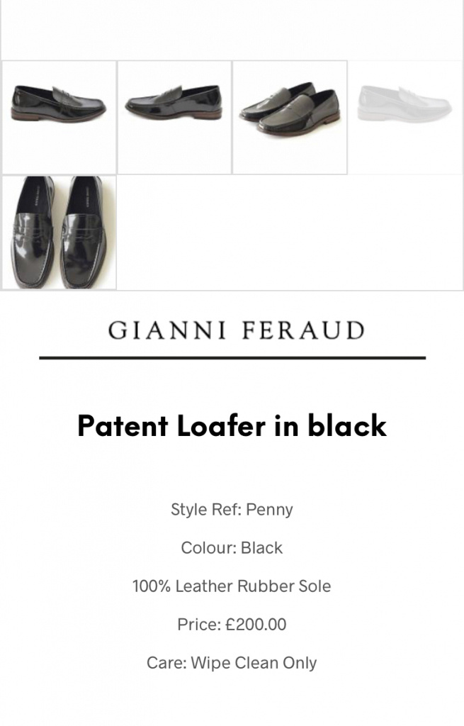 Čierne lakované mokasíny loafers 027GF