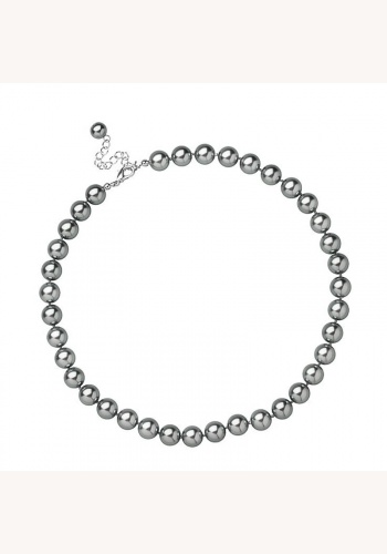 Čierny perlový náhrdelník 052