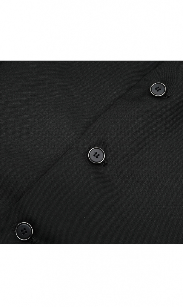 Pánsky 3-dielny čierny svadobný oblek/smoking Slim Fit 0125AZ